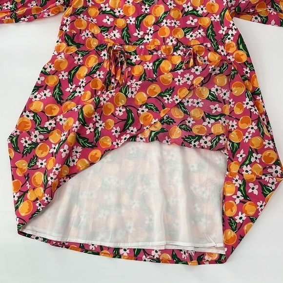 Draper James Kellie Babydoll Dress Orange‎ Blossom oversized fun XS - Picture 8 of 10